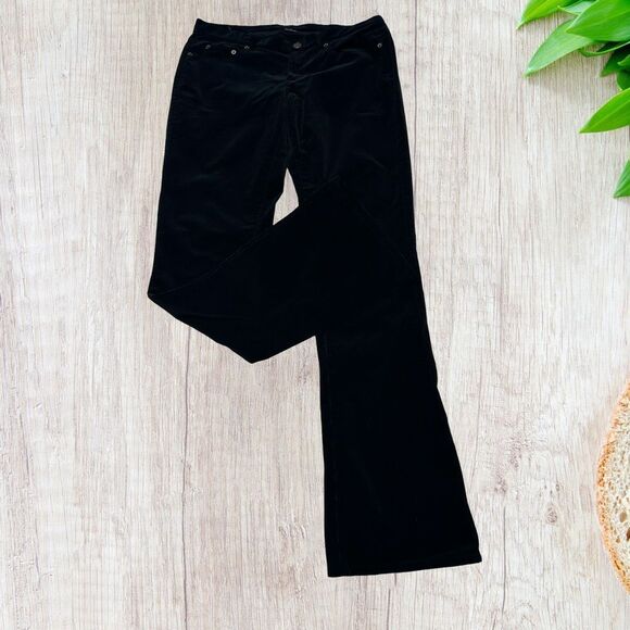 Ralph Lauren Women's Bootcut Pants Size 10 Black Label Corduroy Dark Academia - Picture 1 of 9